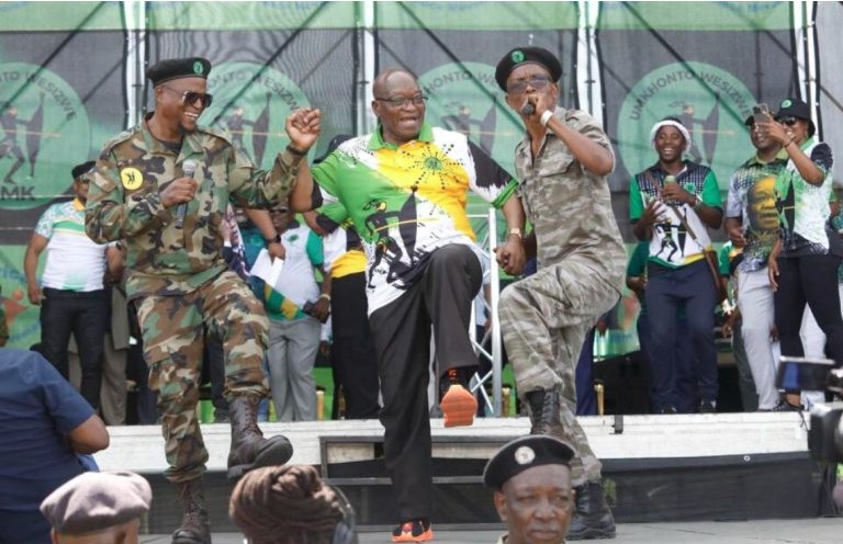 Image credit: Doctor Ngcobo from Independent Newspapers. The picture was taken in January during the MK Party’s rally in KwaXimba, in KwaZulu-Natal.
